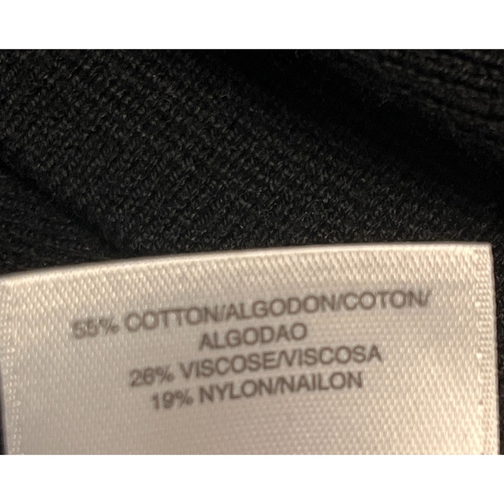 Evan Picone Womens M Open Cardigan Sweater Black White Trim Pockets Classic - Picture 8 of 8